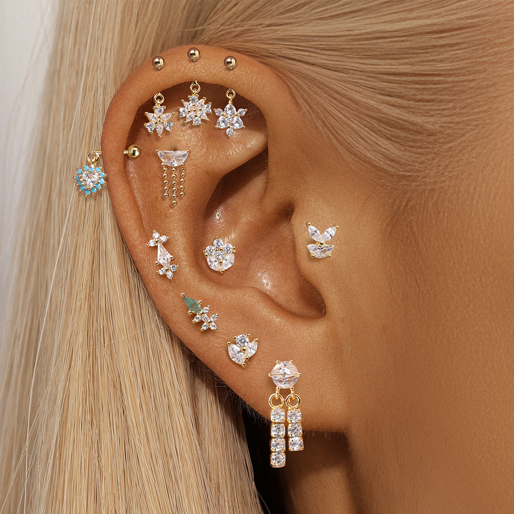 1g Weight Ear Studs Classification Ear Cartilage Rings & Studs Piercing Type 1 Piece Quantity Daily Occasion 925 Sterling Silver Material Geometric Pattern All Seasons Season Unisex Gender Elegant Style 1 Piece Ear Cartilage Rings & Studs Elegant Geometric 925 Sterling Silver Ear Cartilage Rings & Studs 10