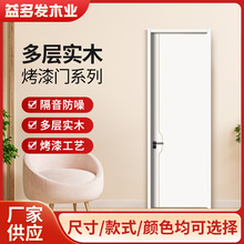厂家直销简约大气实木家用加厚平开门卧室门隔音烤漆门全套