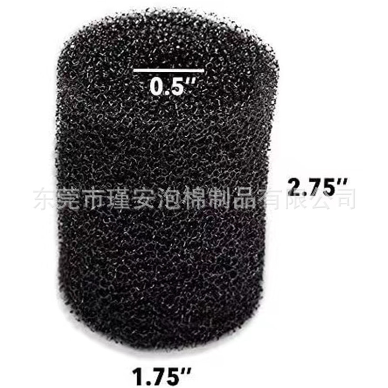 机器辊轮清洁过滤海绵管防尘降噪黑色过滤海绵空心管 可定尺寸