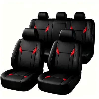 Universal Five-Seater Car Seat Cover Pu Leather Full-Cover Cushion Cover for All Seasons, Cross-Border Best-Selling Model 072 #