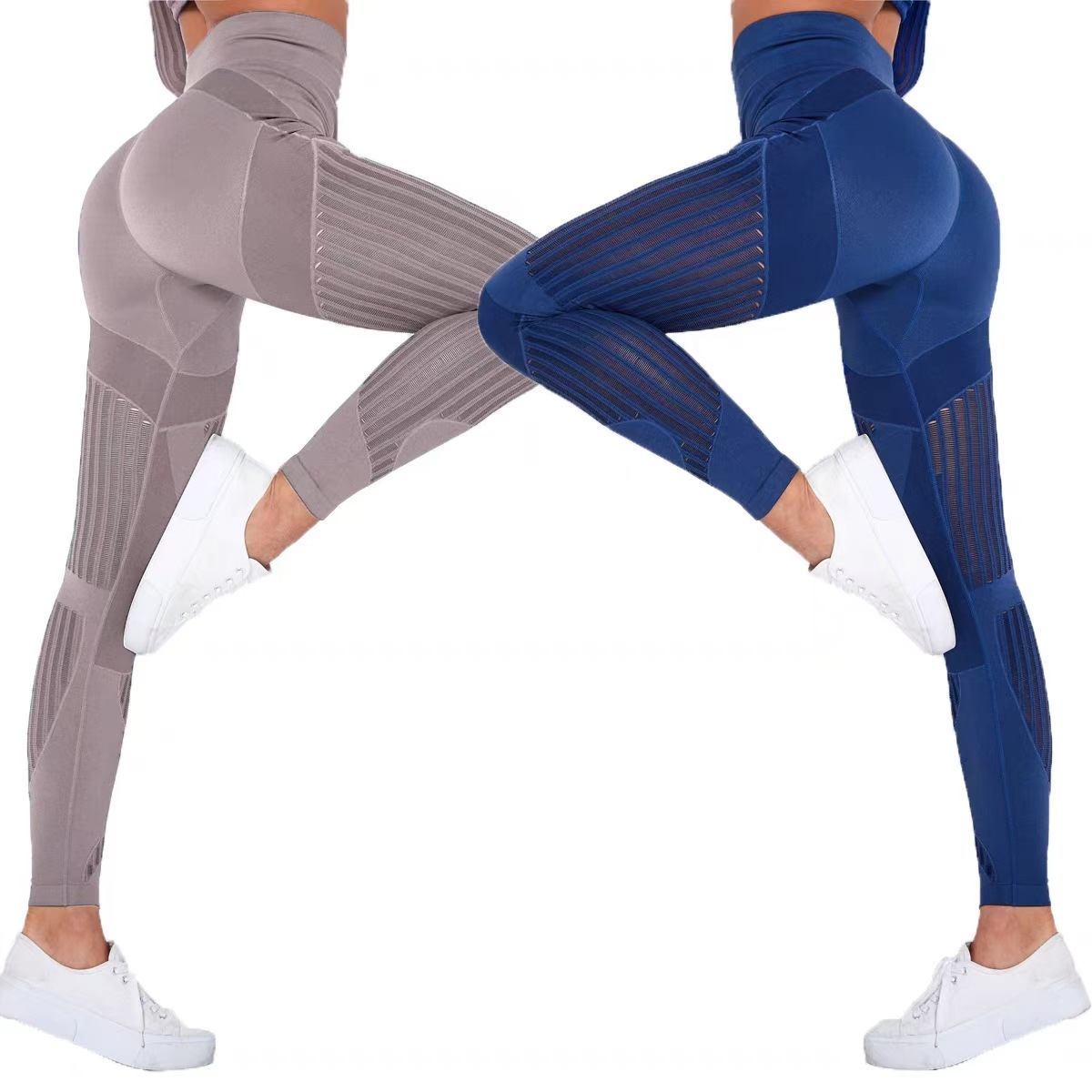 Honey桃 hueco transpirable correr ejercicio fitness yoga conjunto nuevo ajustado yoga absorbiente pantalones de mangas largas para mujeres