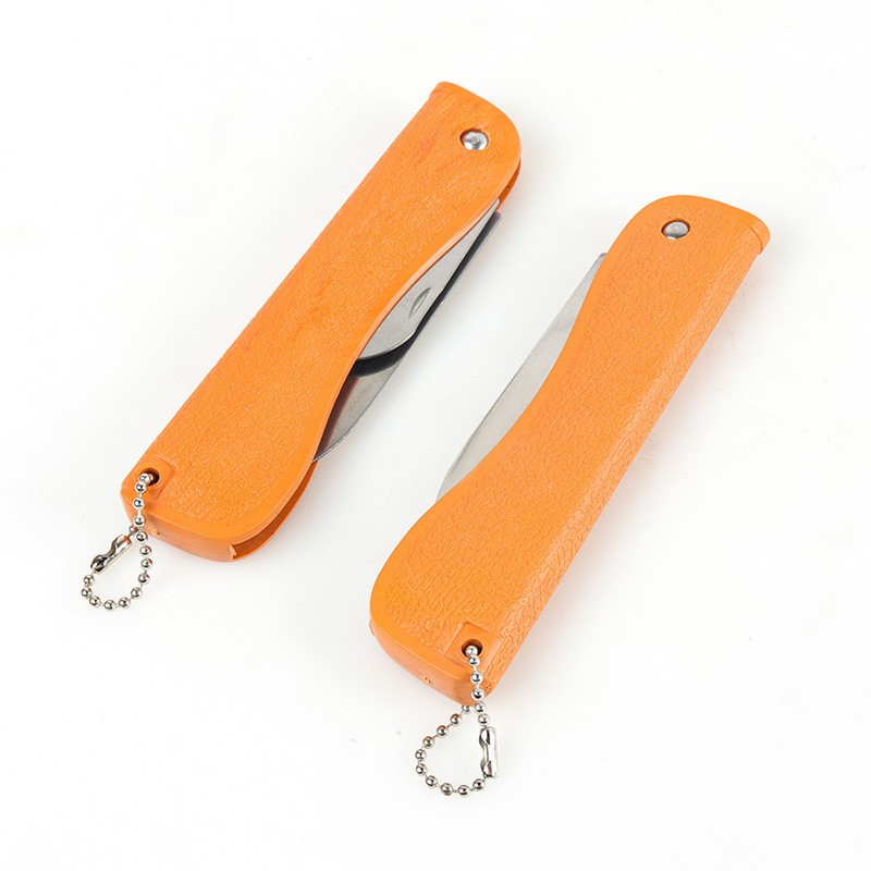 체인 옐로우 접이식 칼 p009