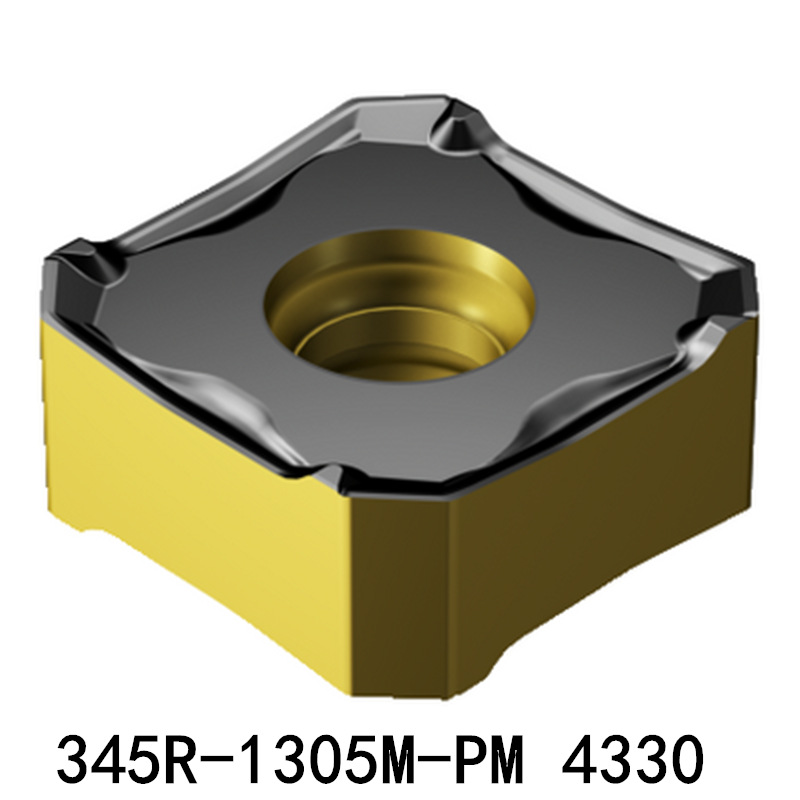 原装山特数控CNC加工中心铣刀片345R-1305M-PM 4330不锈钢刀粒