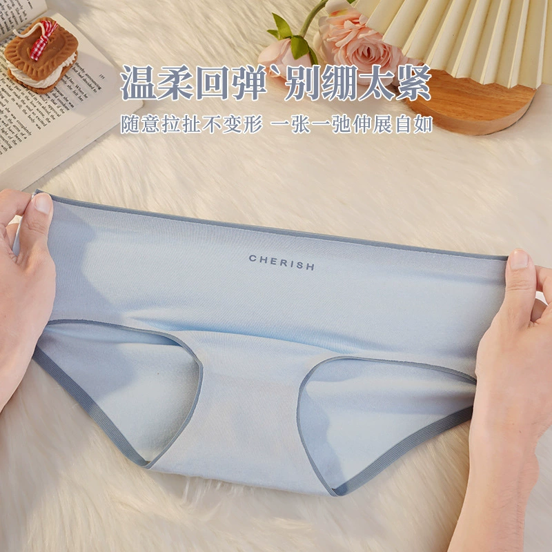 pants, cotton antibacterial sexy trousers, breathable underwear, mid rise