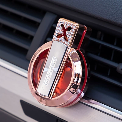 Factory Baixiangdao car air outlet perfume Diamond X with drill car air conditioning freshener car aromatherapy seat (Perfplant seat) - red-roman-family