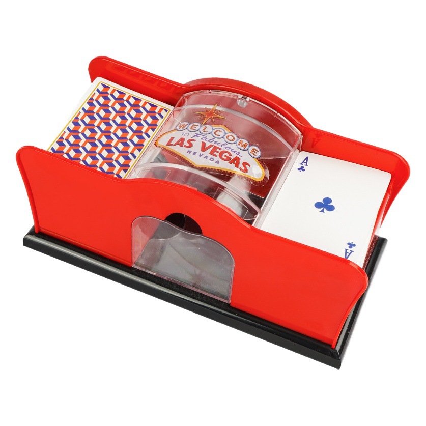 Máquina barajadora de cartas de manivela 2 pares 4 pares 6 pares de juegos de cartas Juego de mesa Fabricantes de Amazon para Texas tres reinos matando