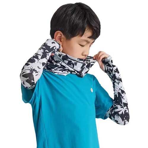 Same Style Ice Silk Sleeve Covers for Summer Outdoor Sun Protection UV Protection for Boys and Girls Children Ice Sleeve Covers Finger Breathable Quick-Drying