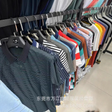 夜市地摊爆款跑江湖便宜货源中老年短袖T恤男装翻领商务棉质衬衫