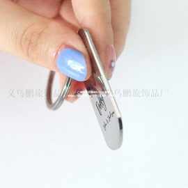 雕刻照片不锈钢圈 双面雕刻相片图片文字logo链方形心形