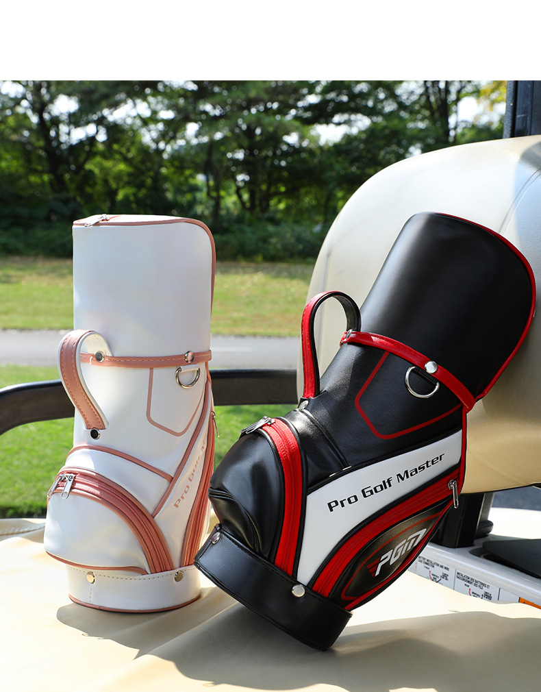 Túi golf mini nữ PGM xách tay đeo trước ngực 33.5x12x16 cm — SOB014-bột trắng chi tiết 13