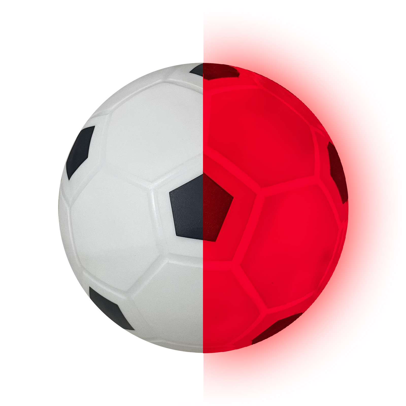 足球发光足球LED夜光足球3号夜光球夜晚训练用厂家专业定制PVC球|ru