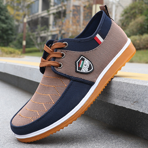 Old Beijing Men's Shoes 2025 Spring New Canvas Shoes Men's Platform Shoes Durable Casual Breathable Fabric Shoes