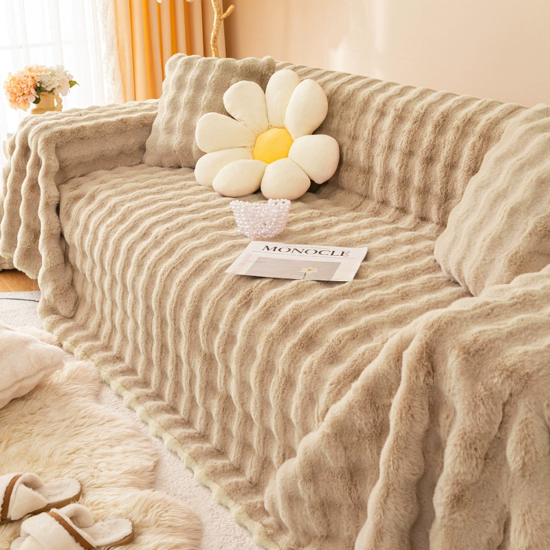 Plush winter cream universal sofa, 2023 collection