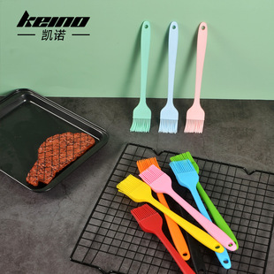 Spot Barbecue Brush Silicone Oil Brush Kitchen Integrated Scraper Temperature Resistant Barbecue Brush Household Baking Tools Silicone Brush