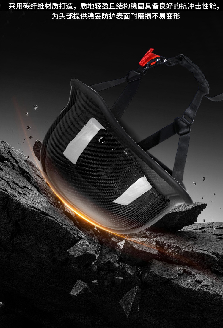 Motorcycle Helmet Carbon Fiber Half Helmet German-Style Soldier Helmet 3C Retro Helmet Scooter Cruising Motorcycle Riding Helmet