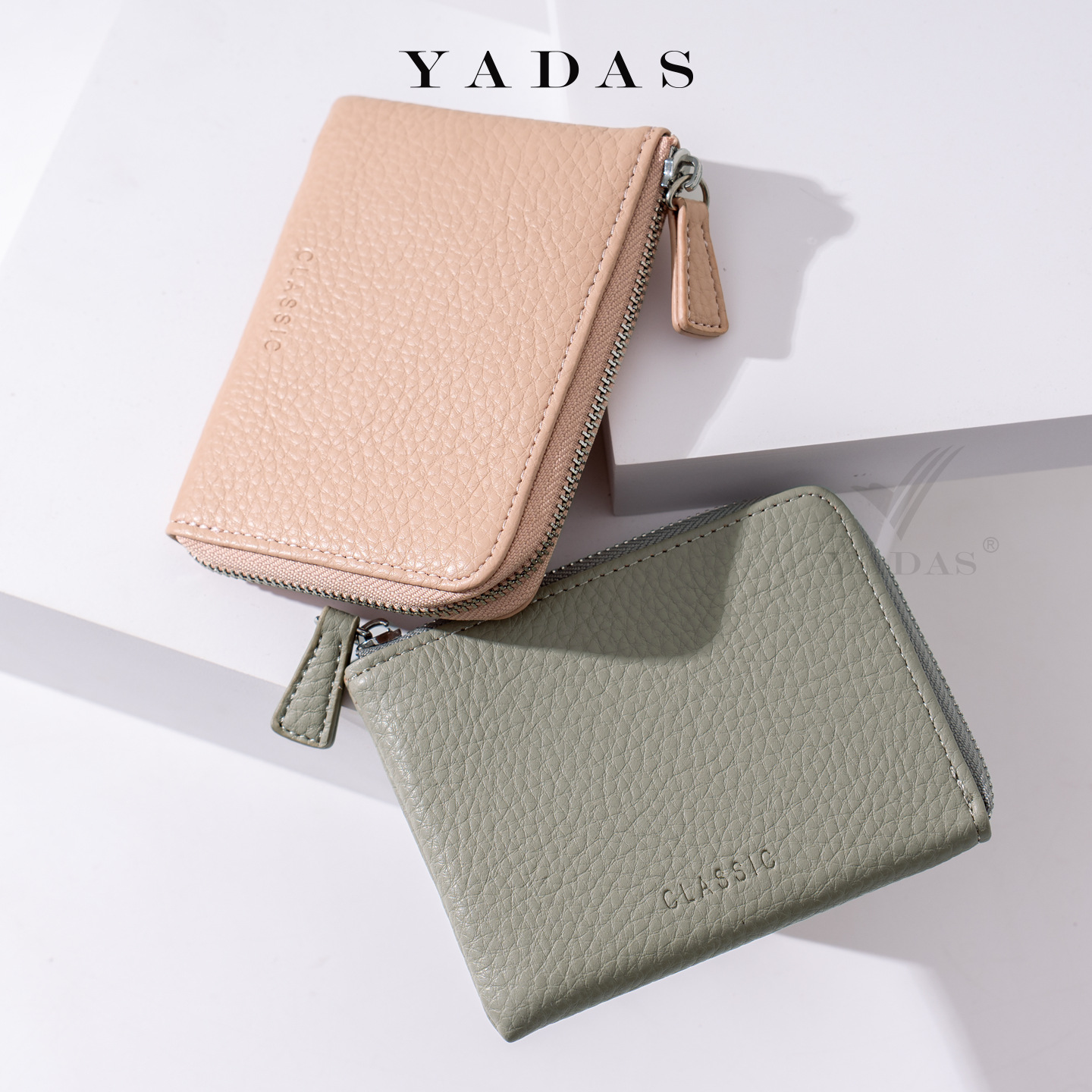 YADAS Hot Sale 7 palabras de pulsación bolso de cambio de damas gran capacidad de cremallera bolso de mano de damas