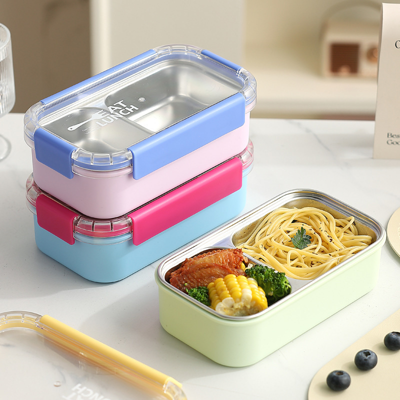 高品質 304 断熱ステンレス鋼弁当箱弁当箱電子レンジ学生オフィスワーカー密封弁当箱卸売|undefined