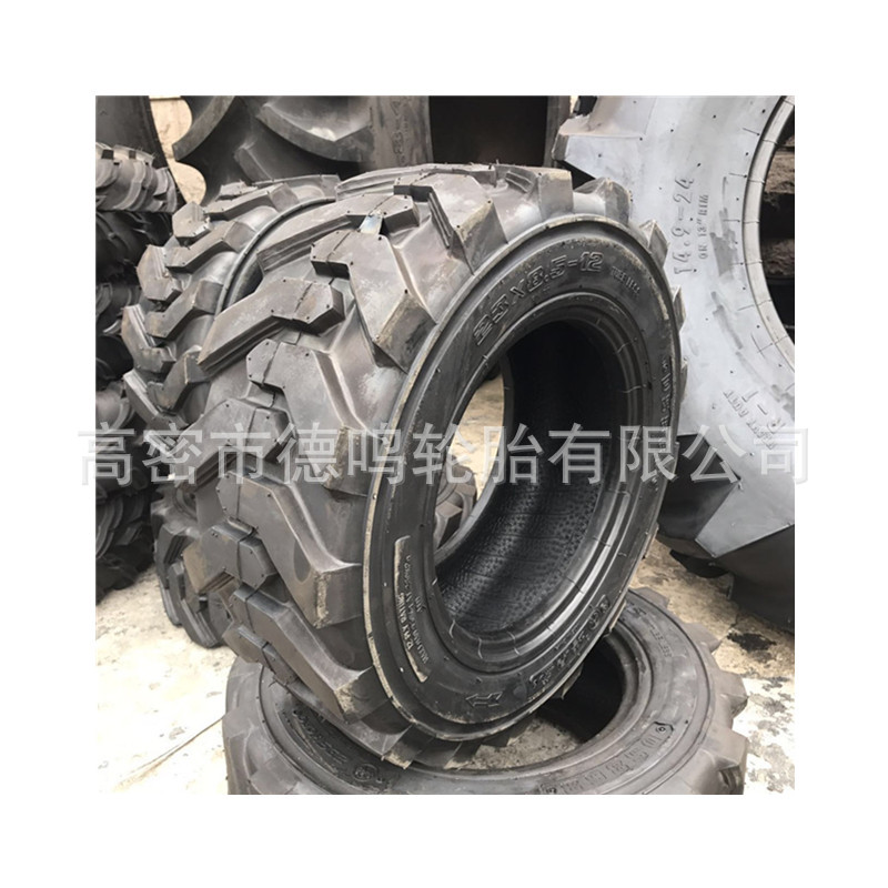 Suministro de maquinaria de construcción excavadora neumático 15-19.5 SKID STEER cargador de neumáticos engrosamiento