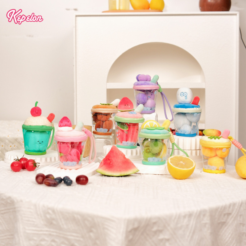 Kapelon Original Summer Refreshing Special Blend Plush Ice Drink Fun and Interesting Fruit Coffee Latte Bag Pendant