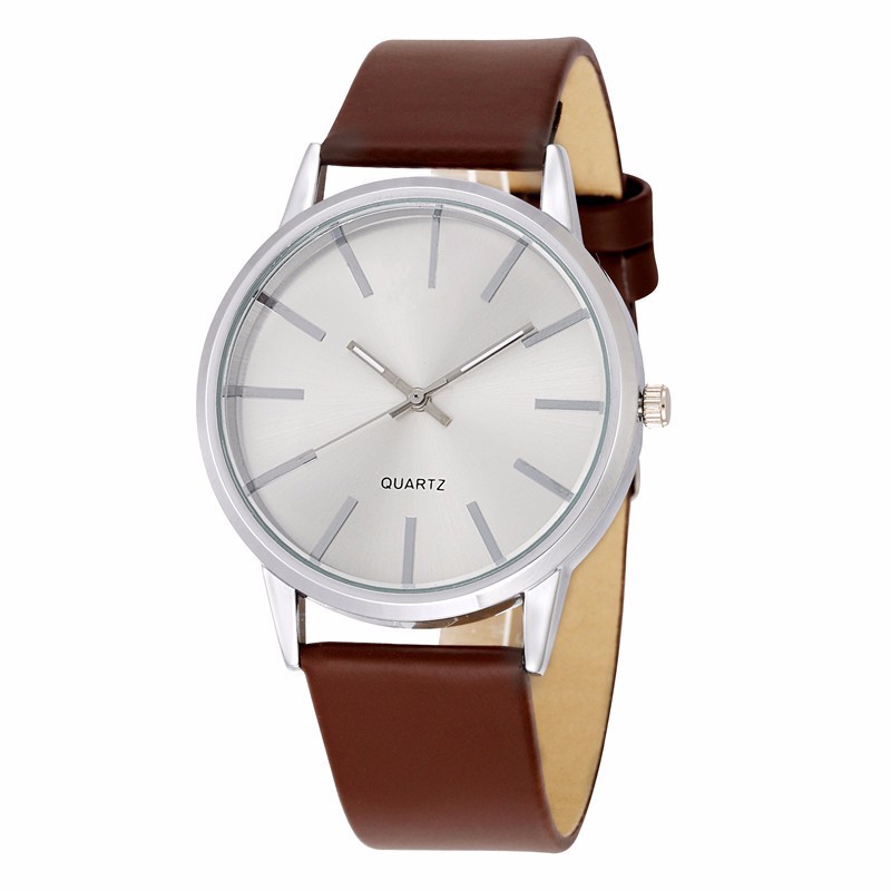 Men Quartz Watch Set With Bracelet Necklace Ring And Leather Strap_voghion.com