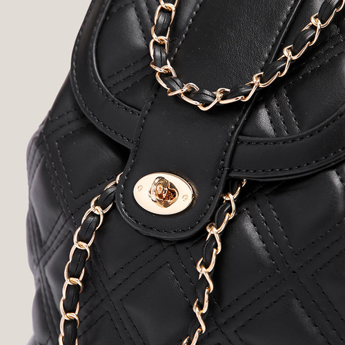 2024 new diamond chain backpack Korean style small fragrant style chain backpack ins style student diamond backpack