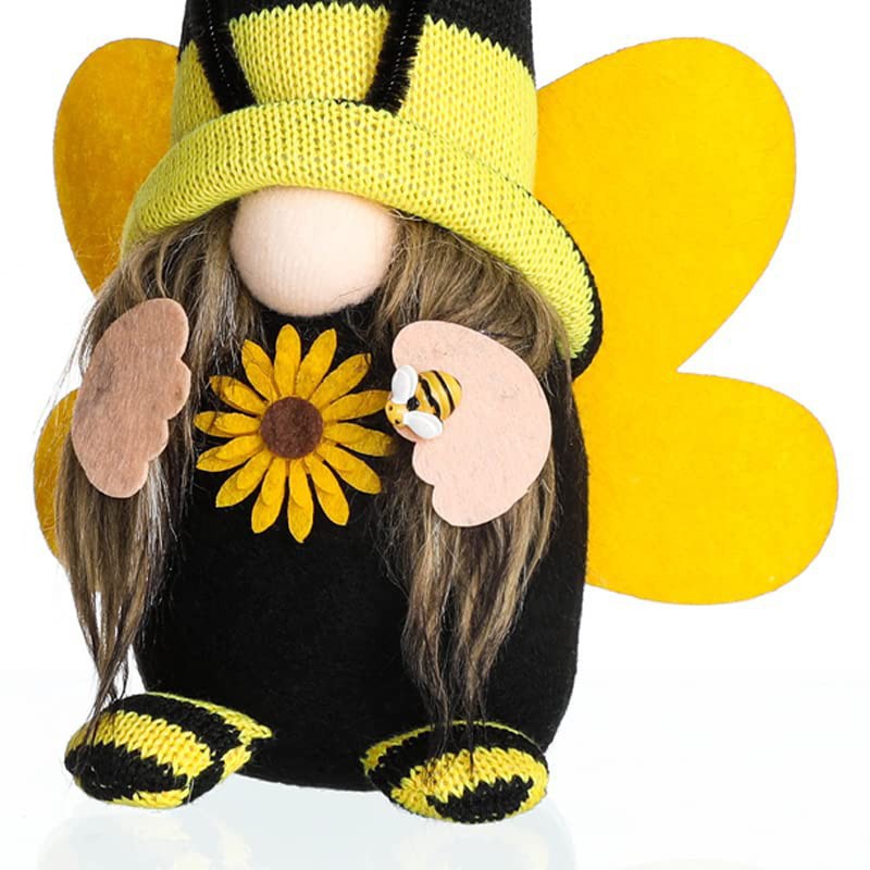Amazon Bee Festival muñeca sin rostro enano lindo viejo Rudolf muñeca decoración de la ventana adornos de vacaciones