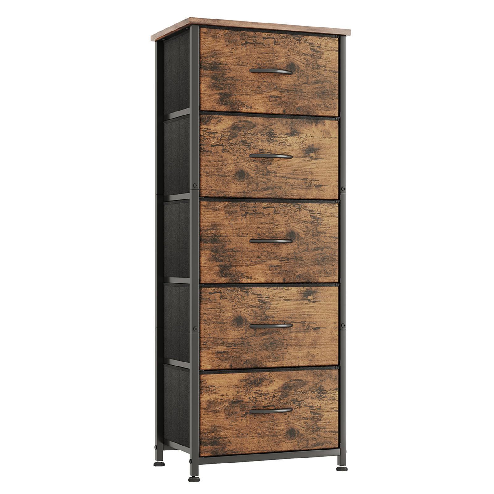 Sala de estar gabinete de almacenamiento de piso a techo contra la pared gabinete de cajón no tejido de dormitorio de almacenamiento de cinco bombeados de altura a prueba de polvo