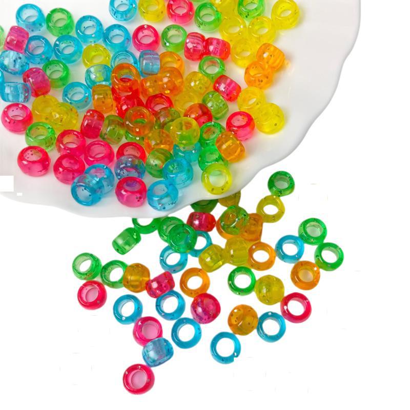 ����ѷ����9x6mm��ɫͰ��24ɫ�׺�������֯����diyЬ��װ������