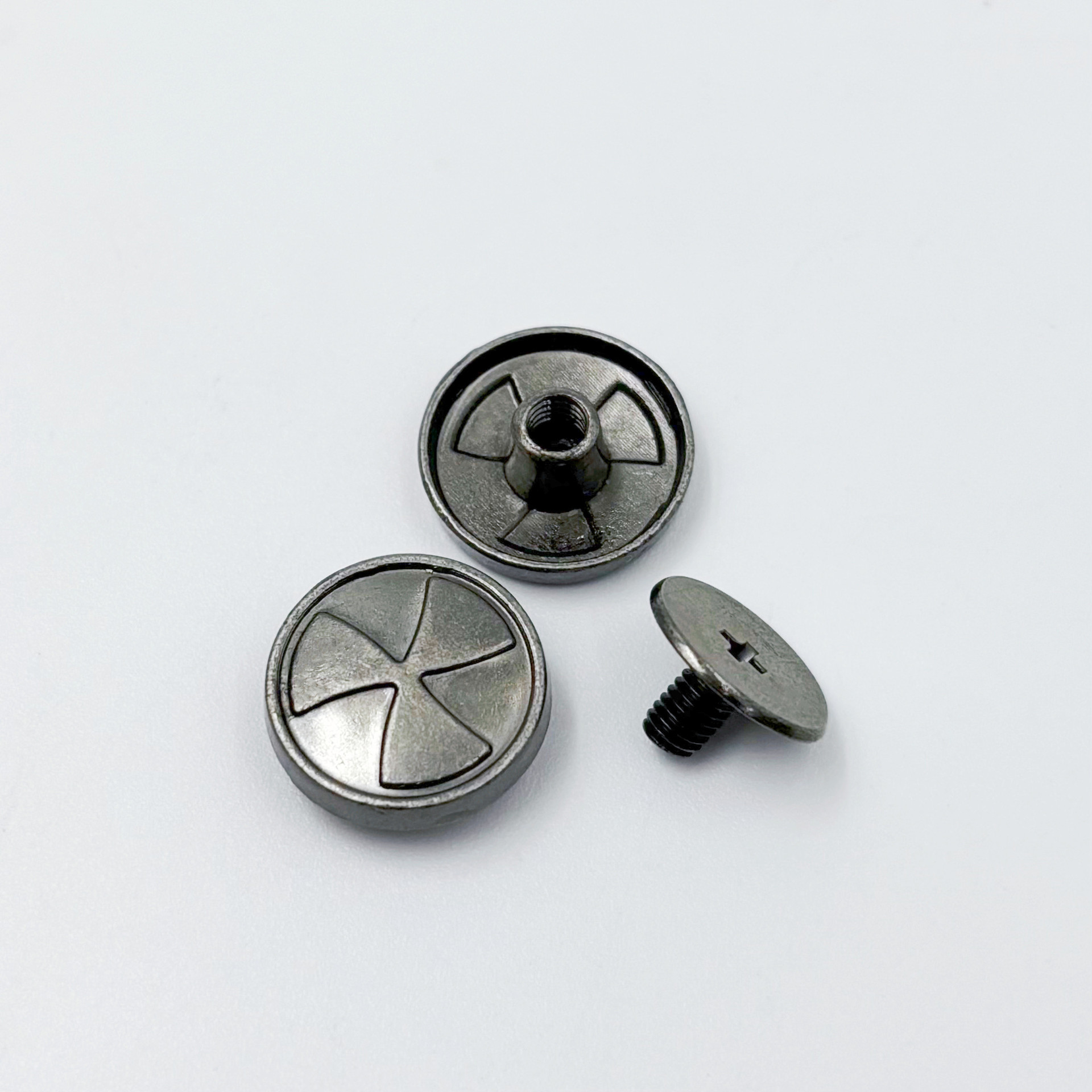 Botón de cordón de sandalias sin clavos fijo botón de decoración accesorios de hardware botón de enlace de botón de tornillo desmontable