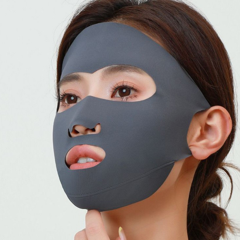 Máscara solar para mujeres de verano máscara de hielo anti-UV toda la cara de golf abierto anti-UV cara Gini