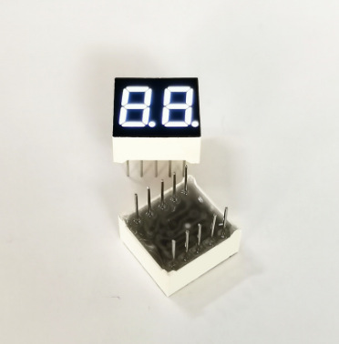 0.36英寸2位超亮荧光粉白光数码管3261AW/BW量大从优！共阳共阴