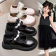 Girls Shoes Children Shiny Rhinestone Princess Shoes 2025 Autumn New Girls Velcro Jk Lolita Leather Shoes