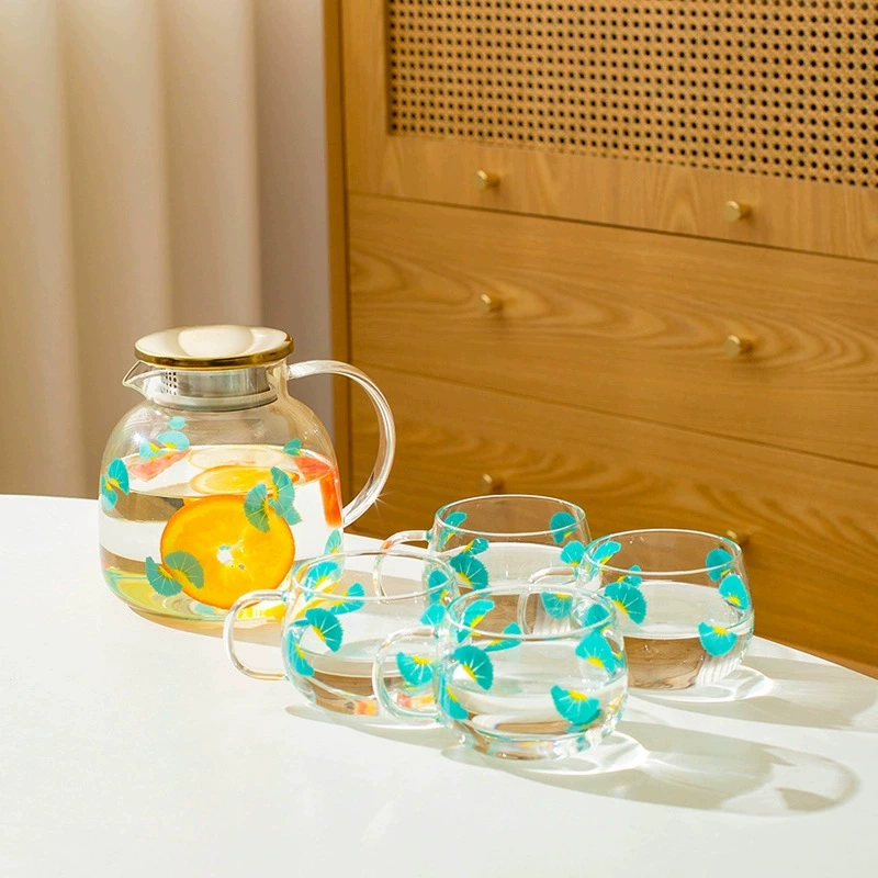 Чайник, вместительный чай матер iced tea для дома, стекло, клубника, набор
