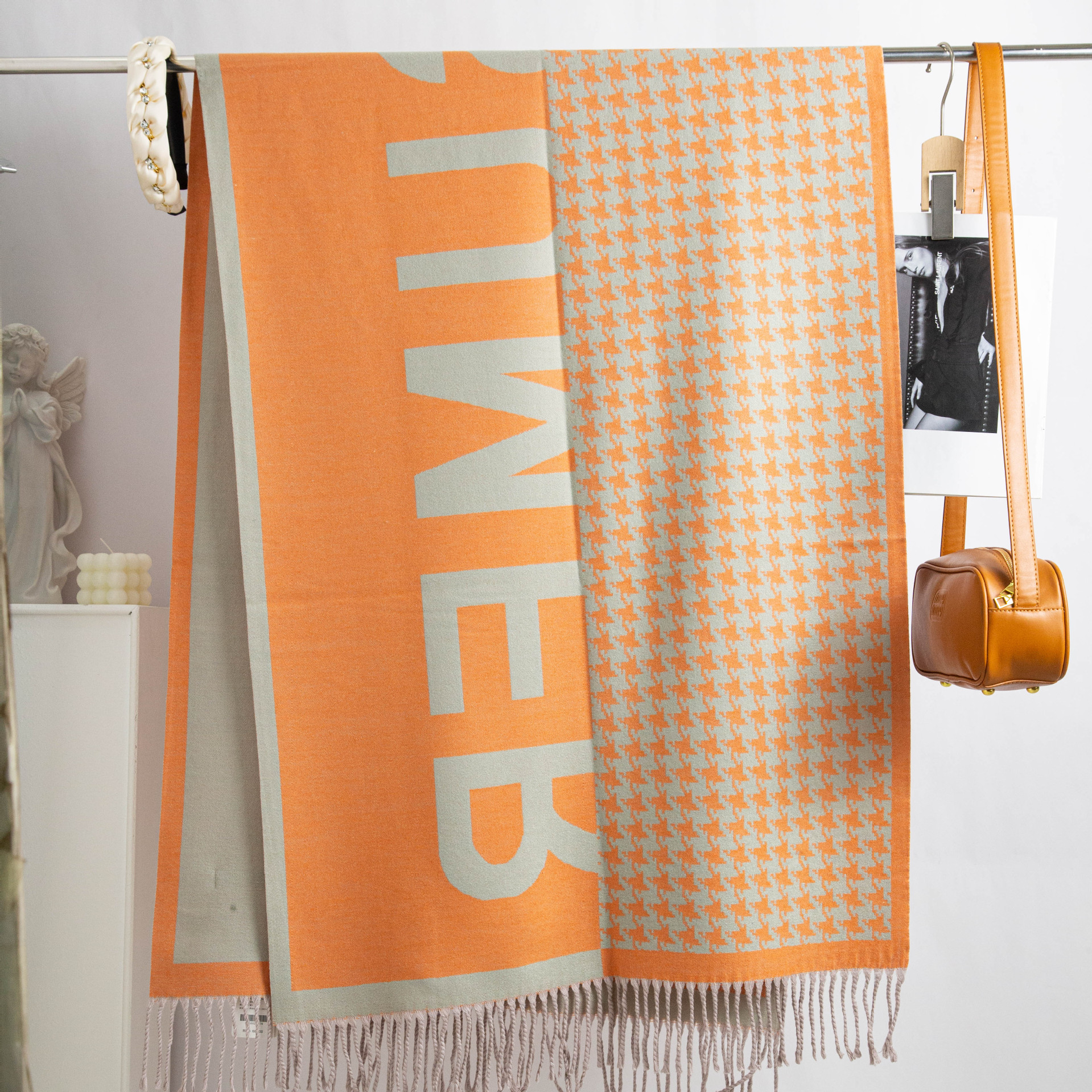 2025 nuevo bufandas de lana de Meirad mujeres otoño invierno estilo coreano de malla universal chaleco pareja buñuelo hombre caliente