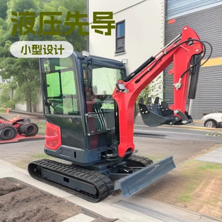 17型多功能小型挖掘机 家用大棚果园挖土 履带式工程微挖厂家直销
