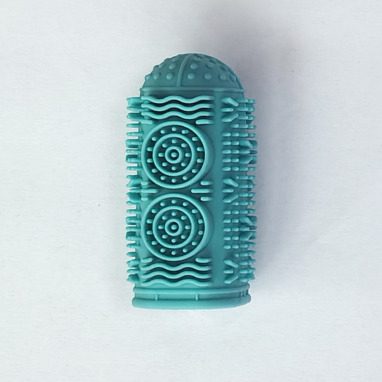 Cepillo de dientes para dedos de perro de 360 ° Cepillo de dientes de silicona Cepillo de dientes para gatos Cuidado de limpieza bucal para mascotas Cepillo de dientes para dedos