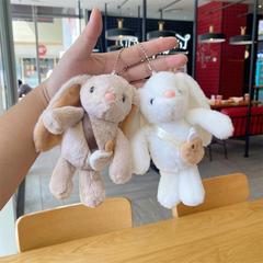 精品兔絨兔兔背包兔子毛絨掛件包包掛飾少女心卡通玩偶鑰匙扣