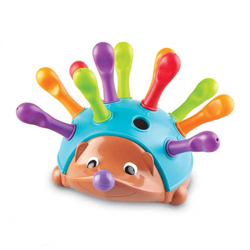 Children's patchwork hedgehog baby training fine motor focus baby hand-eye coordination puzzle early education toys