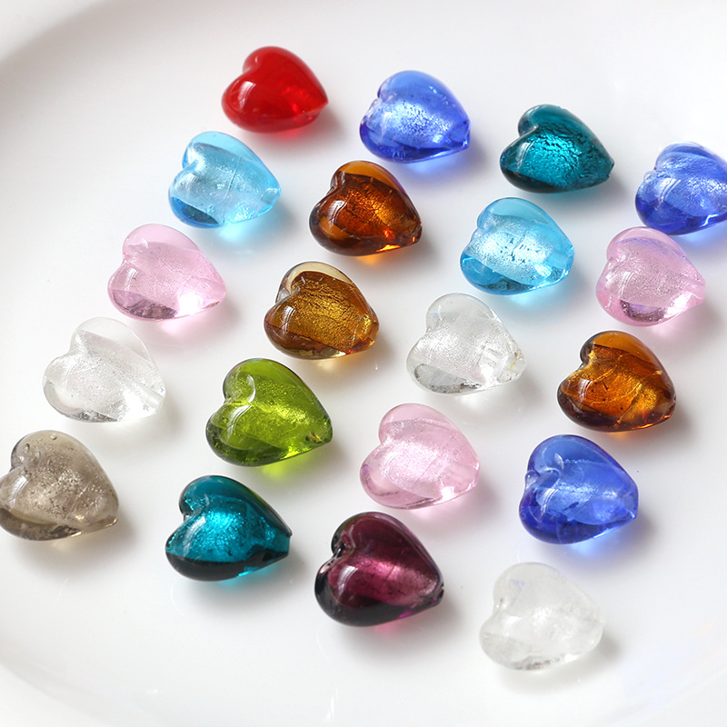60g Weight Beads Jewelry Making Type Beaded Classification 10 PCS/Package Quantity Plastic, Resin Material Heart Shape Pattern All Seasons Season Vacation, Classic Style Style 10 PCS/Package Plastic Resin Heart Shape Beaded Beads 3