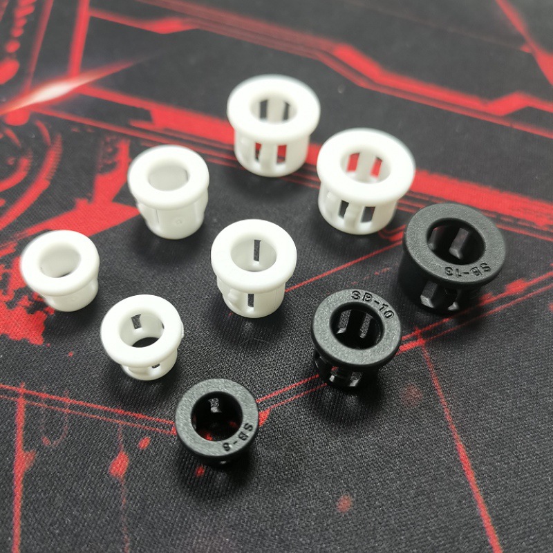 优惠SB扣式护线套过线圈白色尼龙环保现货跨境直供