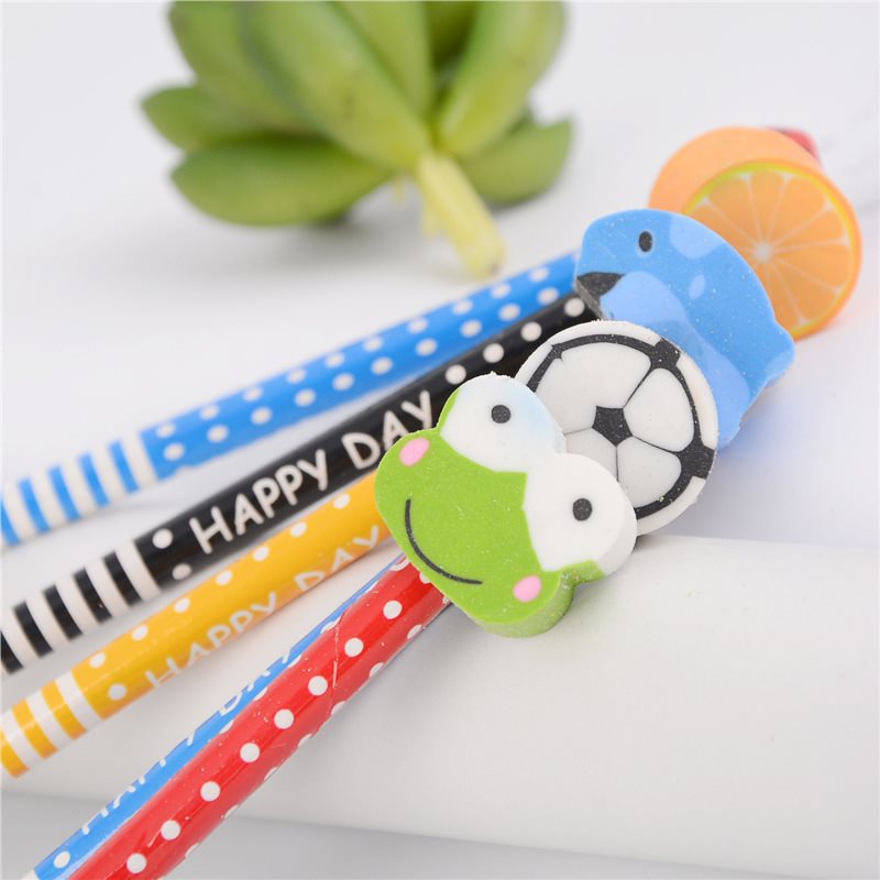 cartoon eraser for pencils