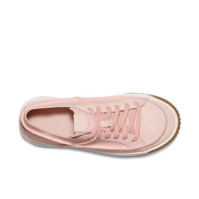 2024 new UG thick bottom biscuits shoes Lazy casual shoes sports loose cake increase small white shoes round head