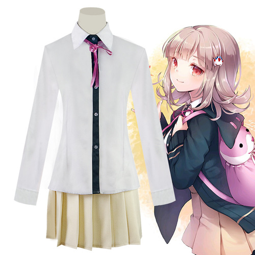 Bullet Heaven 2: Nanase Chitose Cosplay Costume Anime Costume Drama Costume Female Cosplay Green JK Uniform