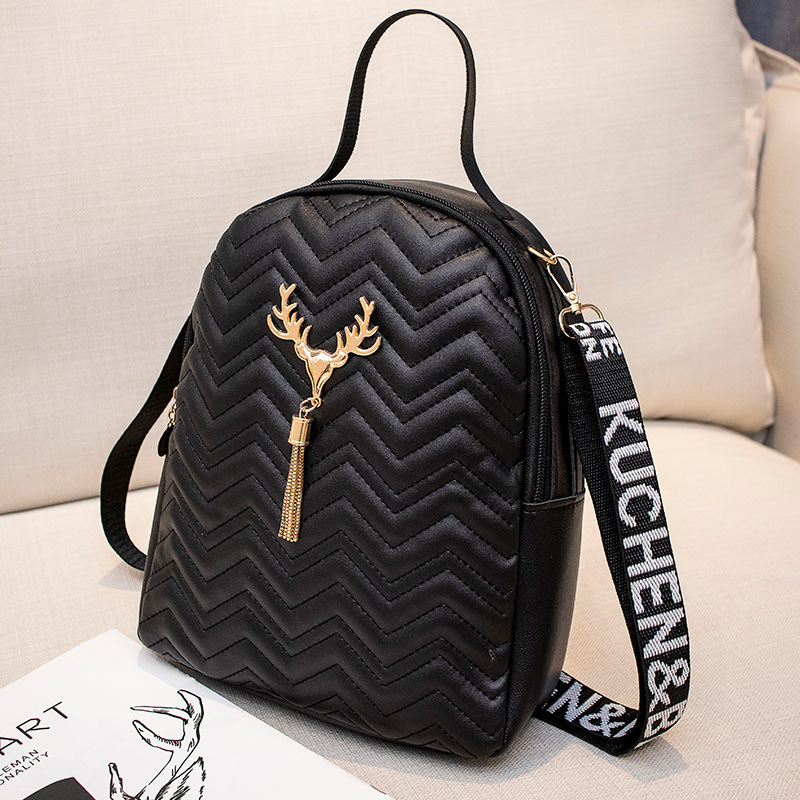 Bolso de mujer 2023 nueva ola bordada borla cinta decorativa mochila bolso de hombro casual