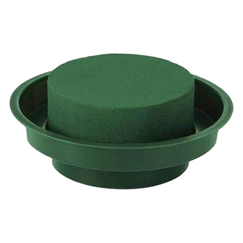 Pequeño fabricante de plato redondo en stock material de embalaje redondo cilíndrico reforzado Flor de barro flor arreglo de barro absorbente fuerte flor fresca