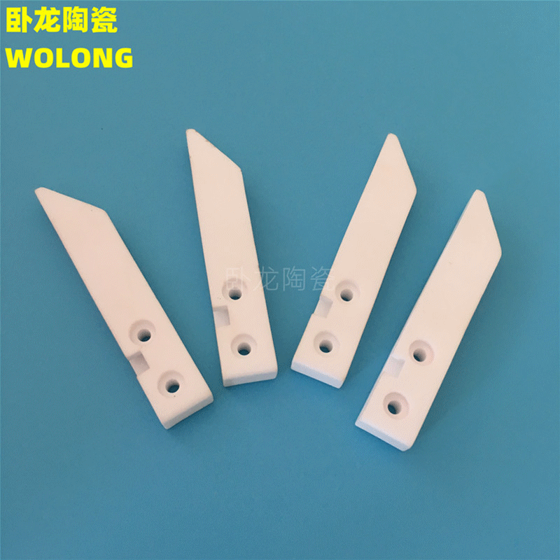 供应99氧化铝陶瓷件 多孔斜切面异形氧化铝陶瓷件99高温瓷件制作