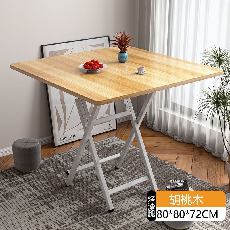 Mesa plegable, mesa de comedor, hogar, mesa de comedor simple multifuncional, casa de alquiler, puesto portátil al aire libre, mesa pequeña para cenar