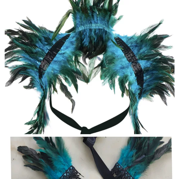 [7341 suit] feather cape cape Amazon feather cape Halloween feather dress