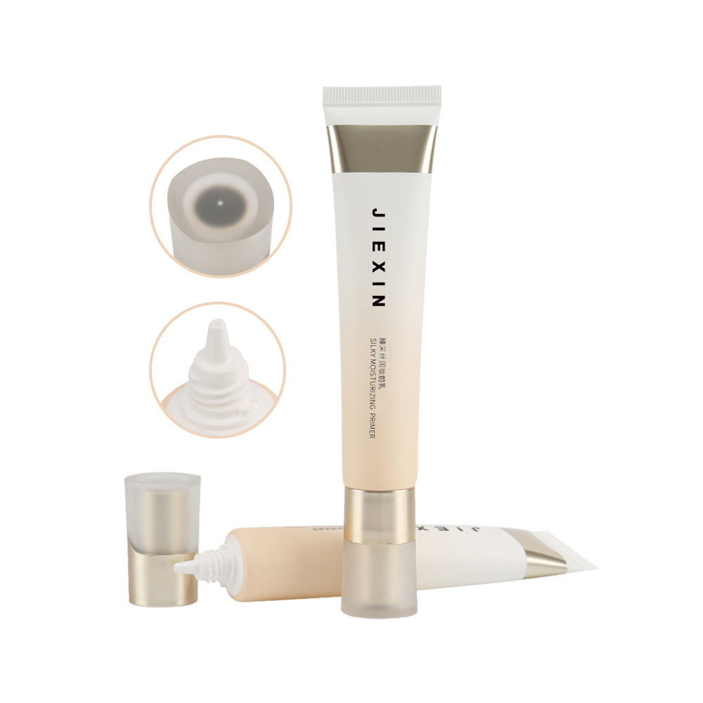 30ml尖嘴软管隔离霜素颜霜旋盖化妆品包装塑料软管包材