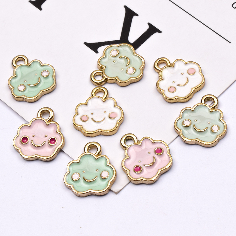 Clouds, Face Pattern 10 PCS/Package Alloy Clouds Face